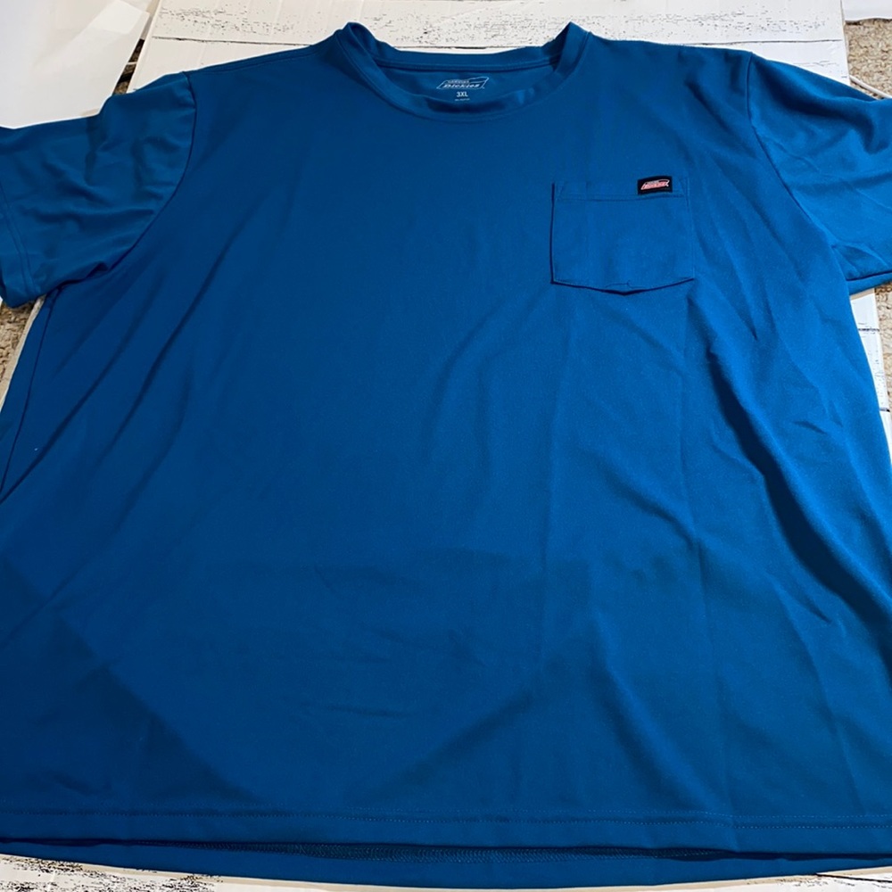 Dickies Short Sleeve Blue Shirt w/ Pocket Size 3X